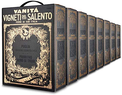 Farnese - Vigneti del Salento - Vanitá | Nero di Troia - Puglia IGT 2021er Primitivo trocken Bag-in-Box (8 x 3 Liter) von Vigneti del Salento