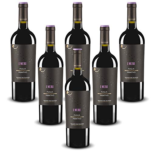 I Muri Primitivo di Puglia IGP Vigneti del Salento (6 flaschen 75 cl.) von Vigneti del Salento