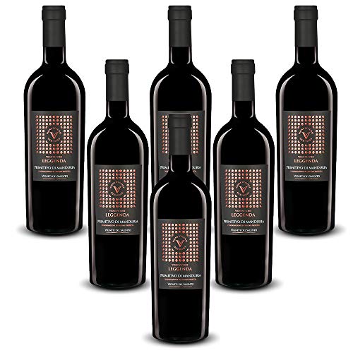 Leggenda Primitivo di Manduria DOC Vigneti Del Salento (6 flaschen 75 cl.) von Vigneti del Salento