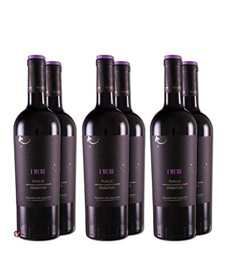 Primitivo Puglia I Muri IGP (6 Fl x 0.75 L) V.Salento von Vigneti del Salento