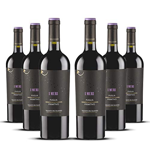 Vigneti del Salento I Muri Primitivo Puglia IGP trocken (6 x 0.75 l) | Jean Jartin Sparpaket von Vigneti del Salento
