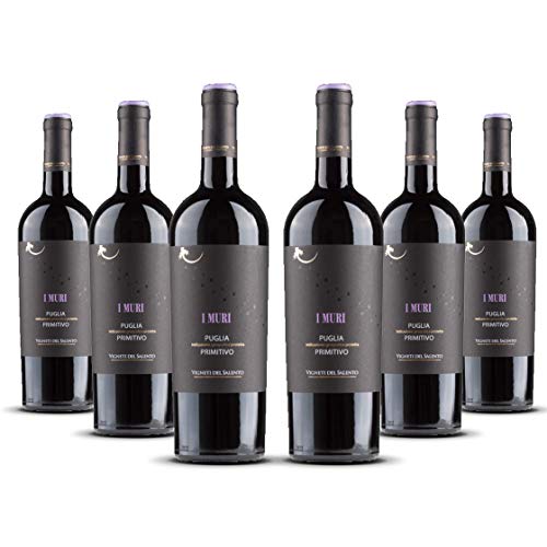 Vigneti del Salento I Muri Primitivo Puglia IGP 2019 trocken (6 x 0.75 l) von Vigneti del Salento