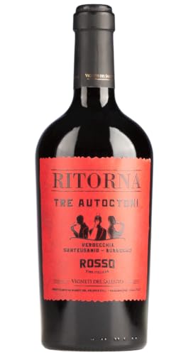 Vigneti del Salento Ritorna Tre Autoctoni | Rotwein | Italien - Vino Rosso – Italien | 1 x 0,75 Liter Vigneti del Salento Ritorna Tre Autoctoni | Rotwein | Italien - Vino Rosso – Italien | 1 x 0,75 Liter von Vigneti del Salento