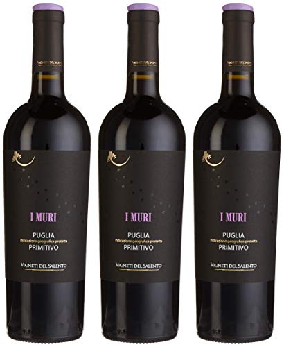 Vigneti del Salento I Muri Primitivo Puglia IGP trocken (3 x 0.75 l) von Vignetti Del Salento