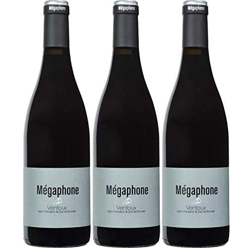 Vignobles Brunier Mégaphone Rotwein Wein trocken Frankreich I Visando Paket (3 Flaschen) von Vignobles Brunier