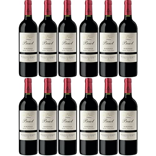 Château Briot Rouge Bordeaux Rotwein Wein trocken Frankreich I Visando Paket (12 Flaschen) von Vignobles Ducourt