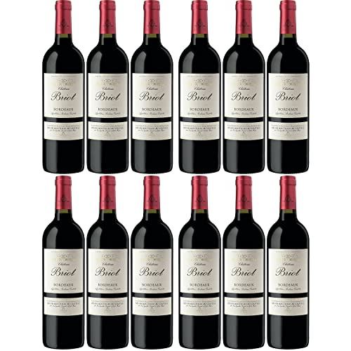 Château Briot Rouge Bordeaux Rotwein Wein trocken Frankreich I Visando Paket (12 Flaschen) von Vignobles Ducourt