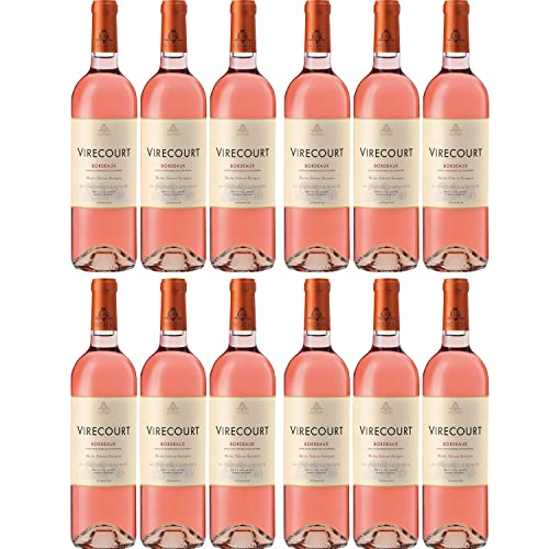 Virecourt Rosé Bordeaux Roséwein Wein trocken Frankreich I Visando Paket (12 Flaschen) von Vignobles Ducourt