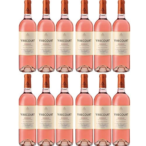 Virecourt Rosé Bordeaux Roséwein Wein trocken Frankreich I Visando Paket (12 Flaschen) von Vignobles Ducourt