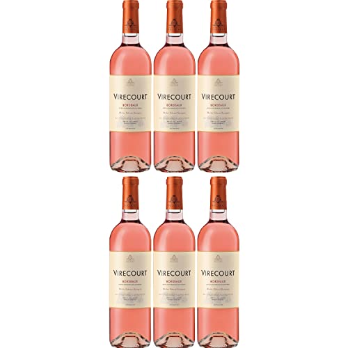 Virecourt Rosé Bordeaux Roséwein Wein trocken Frankreich I Visando Paket (6 Flaschen) von Vignobles Ducourt