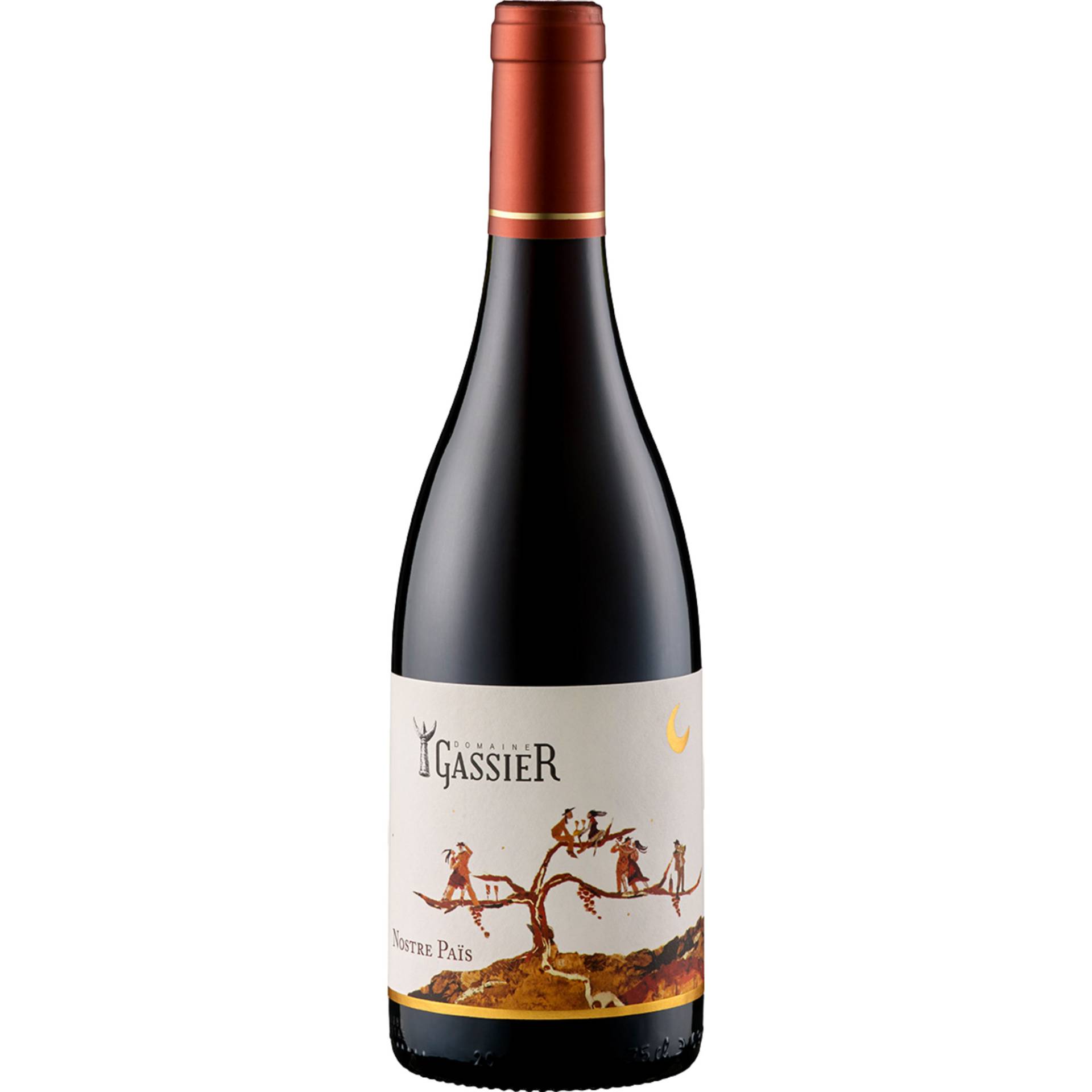 Nostre Pais Rouge Bio, Costières de Nîmes AOP, Rhône, 2021, Rotwein Nostre Pais Rouge Bio, Costières de Nîmes AOP, Rhône, 2021, Rotwein von Vignobles Michel Gassier , FR 30132 Caissargues