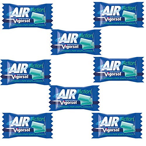100 Reifen Masticare Viorsol Air Action Blue Chewing Gum Fresh Air Exposion von Vigorsol