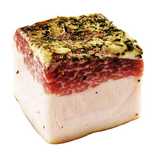 BAVAREGOLA Lardo Speck aus Italien - Salzspeck aromatisiert 250g - Südtiroler Speck Spezialität von Viktor Kofler/Lana von BAVAREGOLA