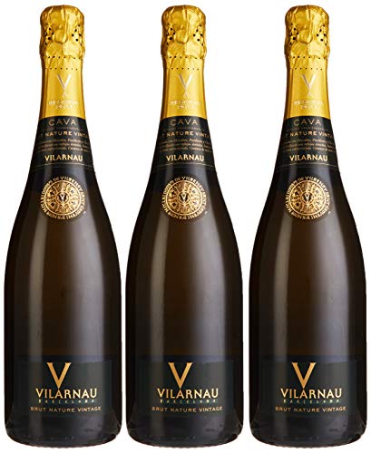 Vilarnau Brut Nature Vintage Cava 2013 (3 x 0.75 l) von Vilarnau