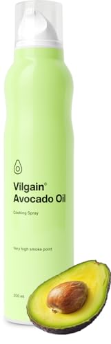 Vilgain® Avocadoöl Spray | Natürliches Öl-Kochspray | Sprühflasche | 100% reines Öl aus biologischem Anbau | Für gesundes Kochen und Braten | Ohne Treibmittel | 200 ml von Vilgain