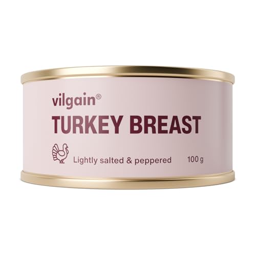 Vilgain R2E Putenfleisch – mageres Fleisch aus lokalen Bauernhöfen, zart & proteinreich, ohne Konservierungsstoffe, vielseitig für schnelle Mahlzeiten, unterwegs & gesunde Ernährung, 100g Vilgain R2E Putenfleisch – mageres Fleisch aus lokalen Bauernhöfen, zart & proteinreich, ohne Konservierungsstoffe, vielseitig für schnelle Mahlzeiten, unterwegs & gesunde Ernährung, 100g von Vilgain