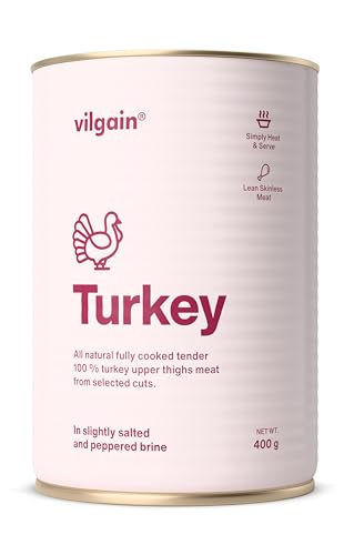 Vilgain R2E Putenfleisch – mageres Fleisch aus lokalen Bauernhöfen, zart & proteinreich, ohne Konservierungsstoffe, vielseitig für schnelle Mahlzeiten, unterwegs & gesunde Ernährung, 400 g Vilgain R2E Putenfleisch – mageres Fleisch aus lokalen Bauernhöfen, zart & proteinreich, ohne Konservierungsstoffe, vielseitig für schnelle Mahlzeiten, unterwegs & gesunde Ernährung, 400 g von Vilgain