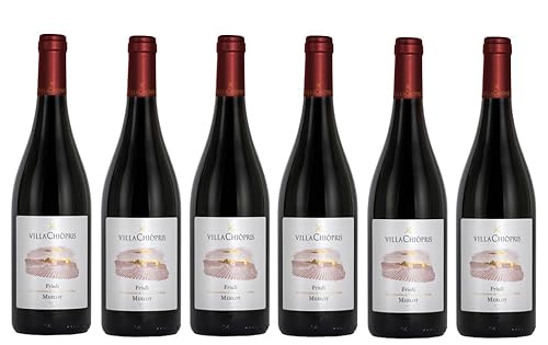 6x 0,75l - 2023er - Villa Chiòpris - Merlot - Friuli D.O.P. - Friaul - Italien - Rotwein trocken 6x 0,75l - 2023er - Villa Chiòpris - Merlot - Friuli D.O.P. - Friaul - Italien - Rotwein trocken von Villa Chiòpris