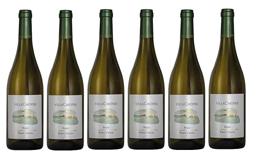 6x 0,75l - 2023er - Villa Chiòpris - Pinot Grigio - Friuli D.O.P. - Friaul - Italien - Weißwein trocken 6x 0,75l - 2023er - Villa Chiòpris - Pinot Grigio - Friuli D.O.P. - Friaul - Italien - Weißwein trocken von Villa Chiòpris