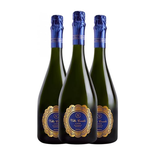 Villa Conchi Imperial Extra Brut Cava 75 cl (Schachtel mit 3 Flaschen von 75 cl) von Distribuidor