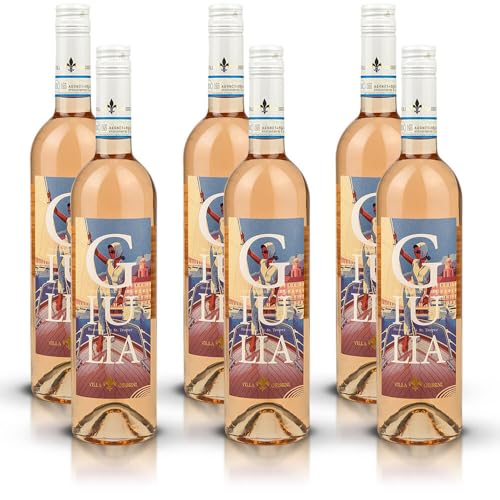 Villa Geissini GIULIA Pinot Grigio Rosato, trocken, sortenreines Weinpaket (6x0,75l) von Villa Geissini