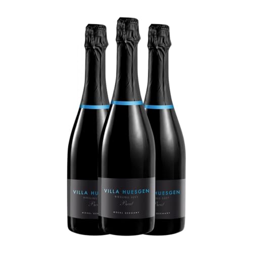 Villa Huesgen. Wiltinger Scharzberg Sekt Riesling Brut Mosel 75 cl Weißer Sekt (Karton mit 3 Flaschen von 75 cl) von Villa Huesgen