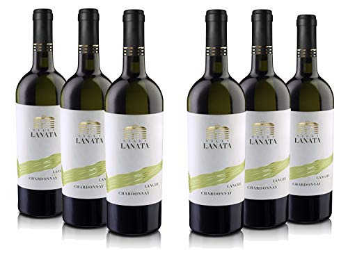 Villa Lanata Langhe DOC Chardonnay Weißwein 6 Flaschen trocken - Italien wein (6 x 0.75 l) von Villa Lanata