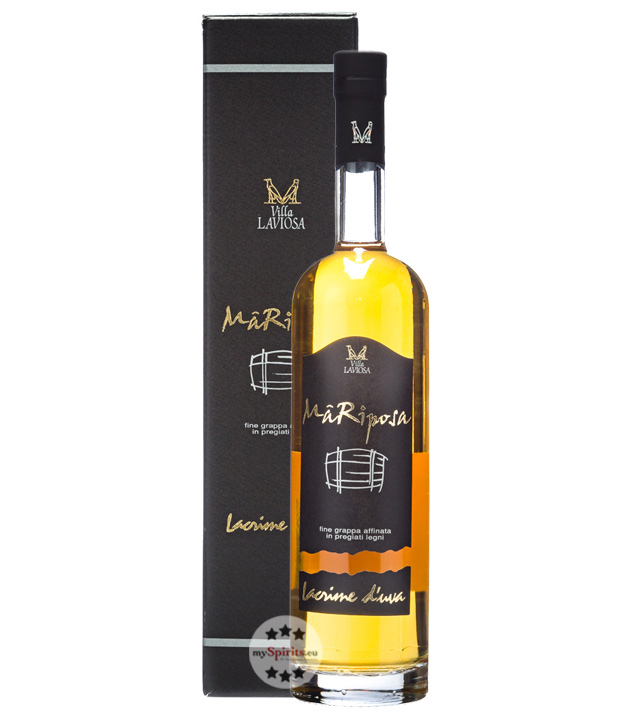 Villa Laviosa Grappa Mariposa Lacrime d’Uva 0,7L (40 % vol., 0,7 Liter) von Villa Laviosa