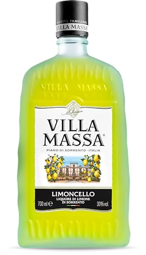 Villa Massa Limoncello (1x0.7l) 30% vol., Sorrent-Zitronen verleihen dem Limoncello seine Farbe, Duft und Geschmack von frischen Zitronen, Villa Massa Limoncello pur oder in fruchtigen Drinks genießen von Villa Massa