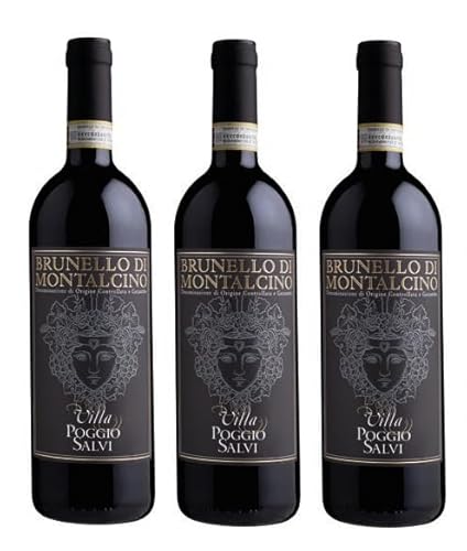 3x 0,75l - 2020er - Villa Poggio Salvi - Annata - Brunello di Montalcino D.O.C.G. - Toscana - Italien - Rotwein trocken 3x 0,75l - 2020er - Villa Poggio Salvi - Annata - Brunello di Montalcino D.O.C.G. - Toscana - Italien - Rotwein trocken von Villa Poggio Salvi