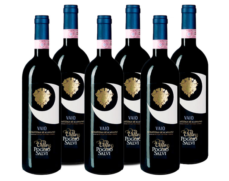 Paket mit 6 Flaschen Morellino di Scansano DOCG Paket mit 6 Flaschen Morellino di Scansano DOCG von Villa Poggio Salvi