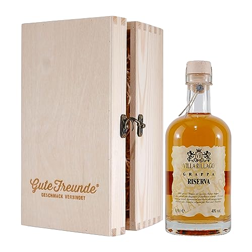 Villa Rillago Riserva Grappa mit Geschenk-Holzkiste Villa Rillago Riserva Grappa mit Geschenk-Holzkiste von Villa Rillago
