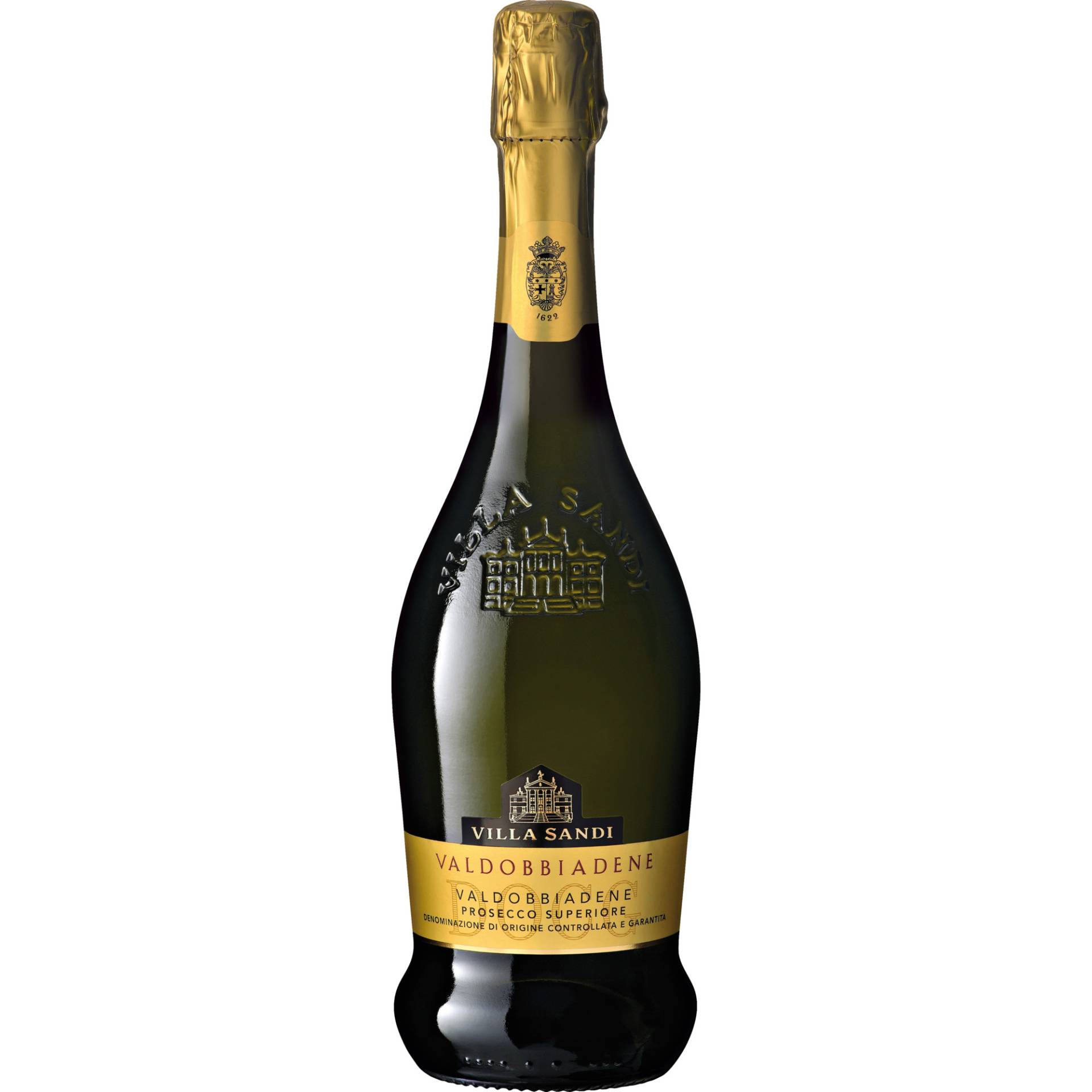 Villa Sandi Prosecco Superiore Spumante, Extra Dry, Prosecco Superiore Valdobbiadene DOCG, Venetien, Schaumwein von Villa Sandi SpA-31035 Crocetta del Montello (TV)-Italia