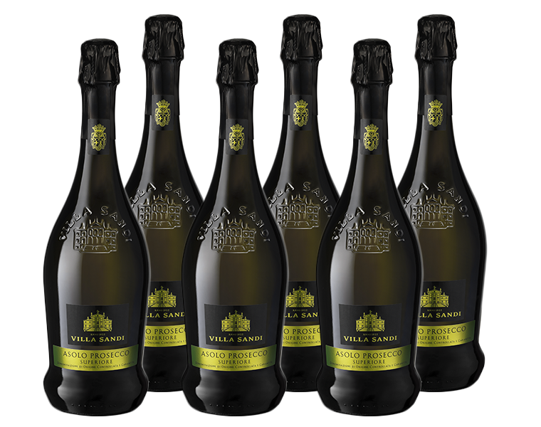 Paket mit 6 Flaschen Asolo Prosecco DOCG "Biodiversity" von Villa Sandi