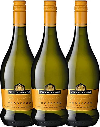 Prosecco Frizzante DOC von Villa Sandi - Perlwein 3 x 0,75l VINELLO - 3er - Weinpaket inkl. kostenlosem VINELLO.weinausgießer von Villa Sandi