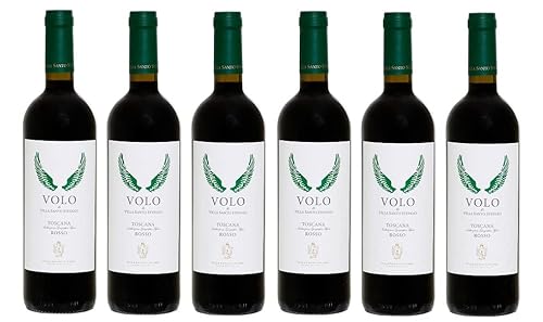 6x 0,75l - 2021er - Villa Santo Stefano - Volo - Rosso - Toscana I.G.P. - Italien - Rotwein trocken 6x 0,75l - 2021er - Villa Santo Stefano - Volo - Rosso - Toscana I.G.P. - Italien - Rotwein trocken von Villa Santo Stefano