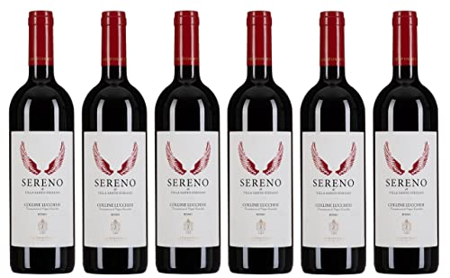 6x 0,75l - Villa Santo Stefano - Sereno - Rosso - Colline Lucchesi D.O.P. - Toscana - Italien - Rotwein trocken 6x 0,75l - Villa Santo Stefano - Sereno - Rosso - Colline Lucchesi D.O.P. - Toscana - Italien - Rotwein trocken von Villa Santo Stefano