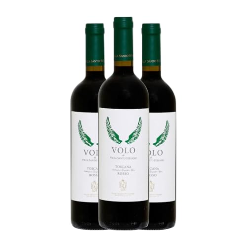 Villa Santo Stefano Volo Toscana 75 cl Rotwein (Karton mit 3 Flaschen von 75 cl) von Villa Santo Stefano