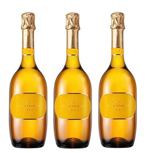 3x 0,75l - Villa Sparina - Cortese - Blanc de Blancs - Spumante Brut - Piemonte - Italien - Schaumwein brut 3x 0,75l - Villa Sparina - Cortese - Blanc de Blancs - Spumante Brut - Piemonte - Italien - Schaumwein brut von Villa Sparina