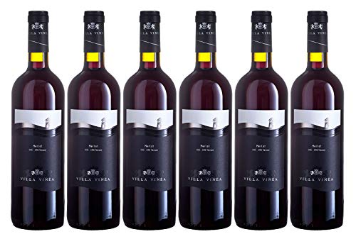 Villa Vinèa | Premium Merlot - Rotwein trocken aus Rumänien | Weinpaket 6 x 0,75 L DOC-CMD von Villa Vinèa