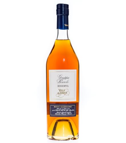 Villa de Varda Grappa Barolo Riserva Gran Cru - Holzfassgelagerter Grappa / 40% / 0,7 Liter-Flasche in Kästchen aus Mahagoniholz Villa de Varda Grappa Barolo Riserva Gran Cru - Holzfassgelagerter Grappa / 40% / 0,7 Liter-Flasche in Kästchen aus Mahagoniholz von Villa de Varda
