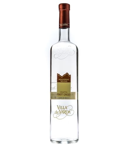 Villa de Varda Grappa Pinot Grigio Monovitigno aus dem Trentino / 40% Vol. / 0,7 Liter-Flasche Villa de Varda Grappa Pinot Grigio Monovitigno aus dem Trentino / 40% Vol. / 0,7 Liter-Flasche von Villa de Varda