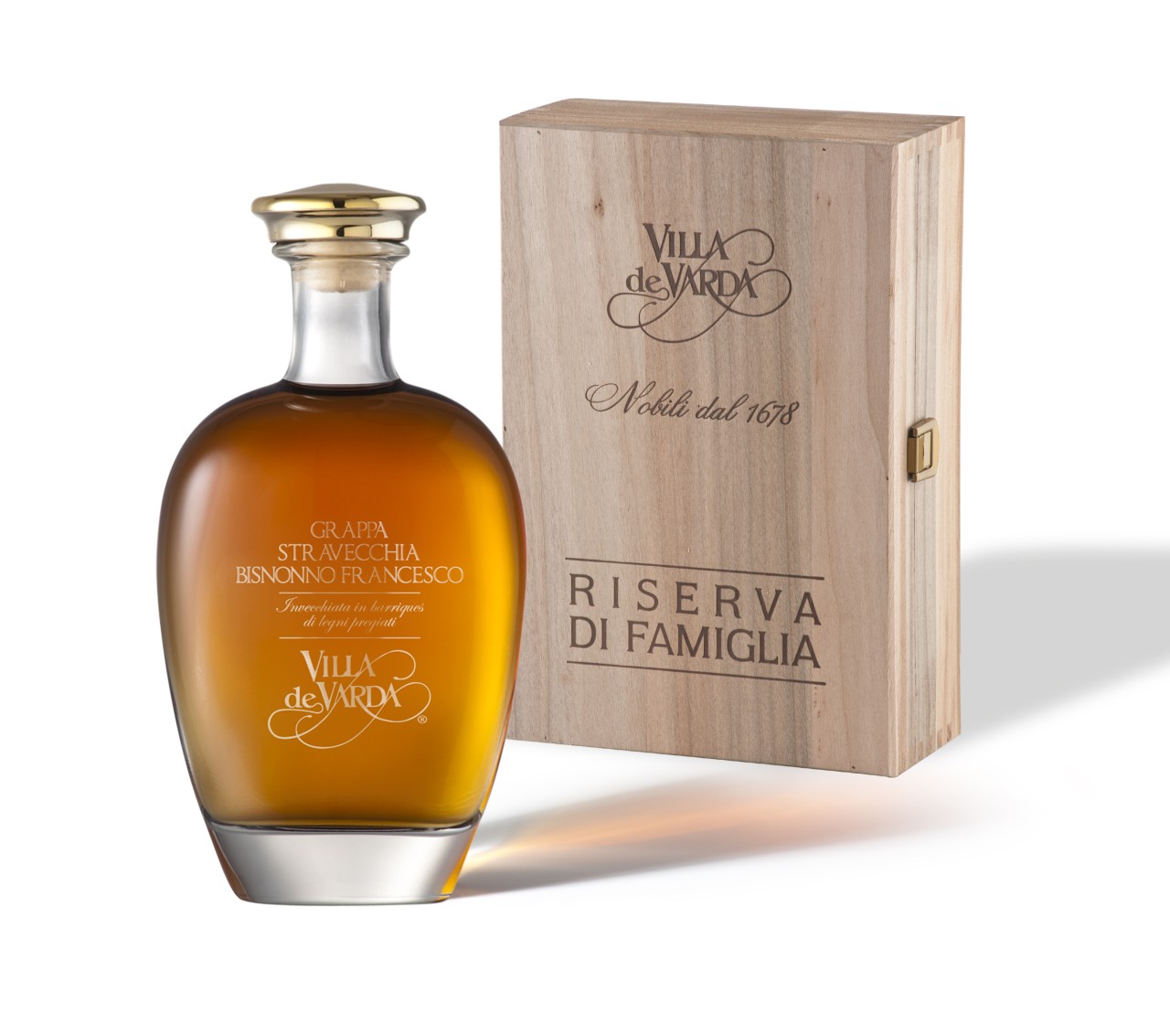 Villa de Varda Grappa Stravecchia Alta Selezione Bisnonno Francesco von Villa de Varda Grappa