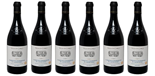 6x 0,75l - Villa di Corlo - Tappo R. - Lambrusco Grasparossa di Castelvetro D.O.P. - Frizzante Amabile - Emilia Romagna - Italien - roter Perlwein süß von Villa di Corlo