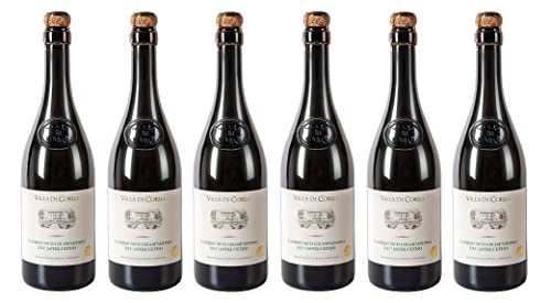 6x 0,75l - Villa di Corlo - Tappo R. - Lambrusco Grasparossa di Castelvetro D.O.P. - Frizzante Secco - Emilia Romagna - Italien - roter Perlwein trocken von Villa di Corlo