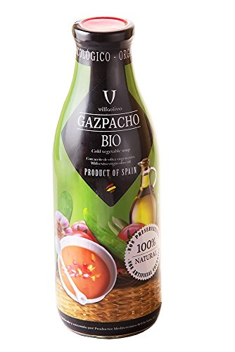 Villaolivo Gazpacho BIO, Spanische Gemüsesuppe - 1er Pack (1 x 1 L) von Villaolivo