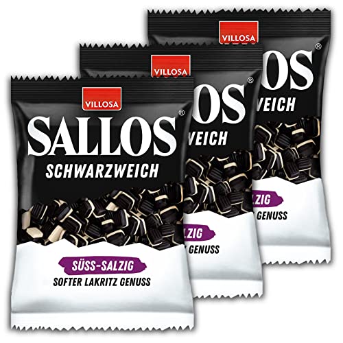 3 er Pack Sallos Schwarzweich Süß-Salzig 3 x 200g von KDJMDL