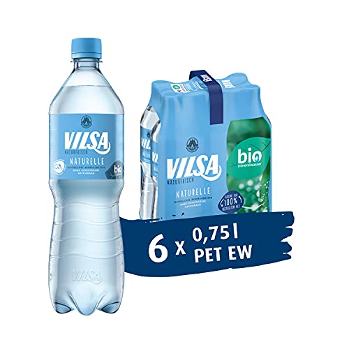 VILSA Mineralwasser Naturelle, PET-Flasche EW, 6er Pack, EINWEG (6 x 750 ml) von Vilsa