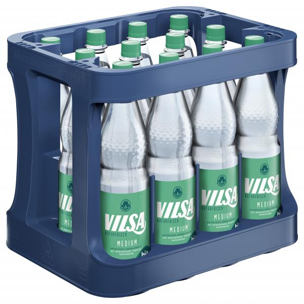 Vilsa Naturfrisch Mineralwasser medium PET (Mehrweg) von Vilsa