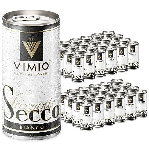 Vimio Secco Frizzante Bianco Perlwein Weiß 10,5% vol. 200 ml Dose (48x) von VIMIO